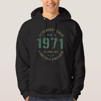 1971 Vintager Geburtstag Hoodie