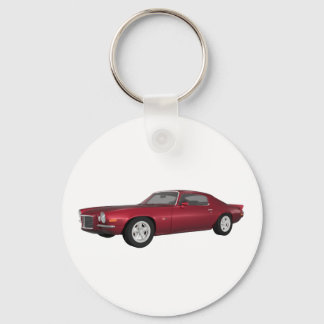 1972 Camaro: Muscle Car: Candy Apple Finish: Schlüsselanhänger