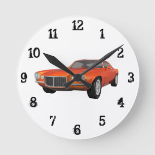 1972 Camaro: Wall Clock Runde Wanduhr