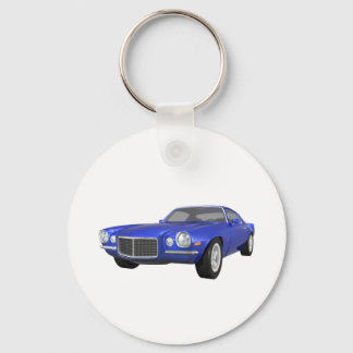 1972 Camaro Z28: Muscle Car: Blue Finish: Schlüsselanhänger