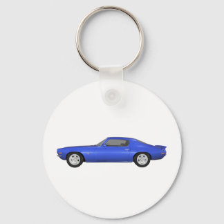 1972 Camaro Z28: Muscle Car: Blue Finish: Schlüsselanhänger