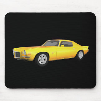 1972 Camaro Z28: Muskelwagen: Gelb Fertig: Mousepad