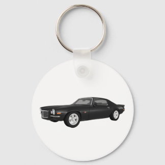 1972 Camaro Z28: Muskelwagen: Schwarze Finish Schlüsselanhänger