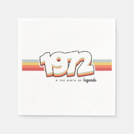 1972 Die Geburt von Legenden Serviette
