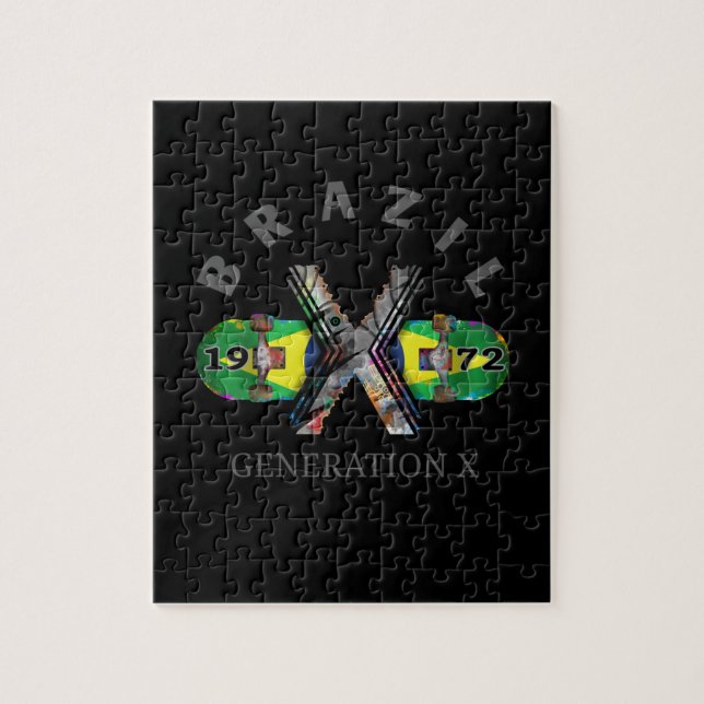 1972 Generation X Brasilianisches Skateboard Puzzle (Vertikal)
