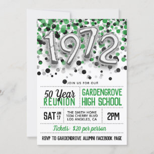 1972 Uni-Wiedersehen Einladung