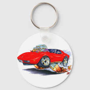 1973-76 Corvette Red Car Schlüsselanhänger