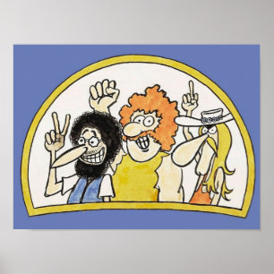 1973 FABULOUS FURRY FREAK BROTHERS SKETCH POSTER