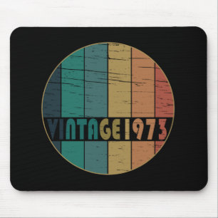 1973 Geborenes Vintage-Geburtstagsgeschenk Mousepad