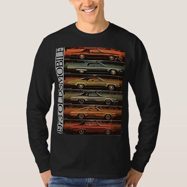 1973 Oldsmobile Vintage Cars Alte Schulfahrten!! T-Shirt (Vorderseite)