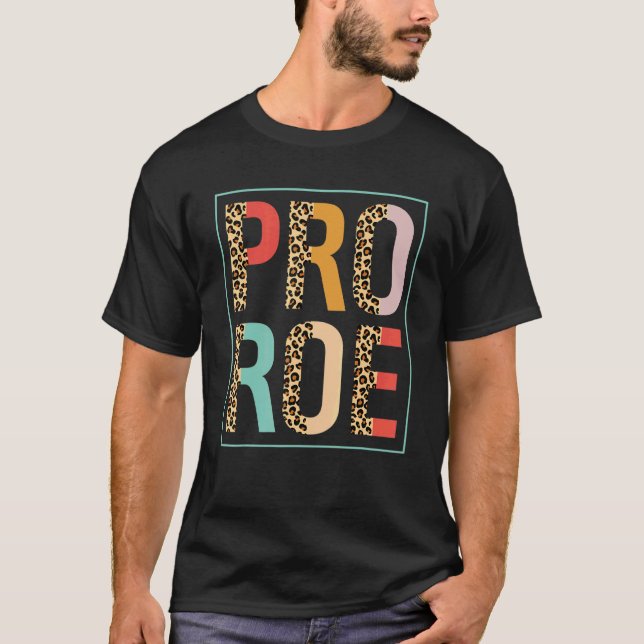1973 Pro Roe Pro Choice Feminist Leopard Retro T-Shirt (Vorderseite)