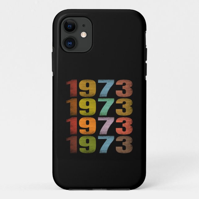 1973 RETRO GESCHENK Case-Mate iPhone HÜLLE (Rückseite)