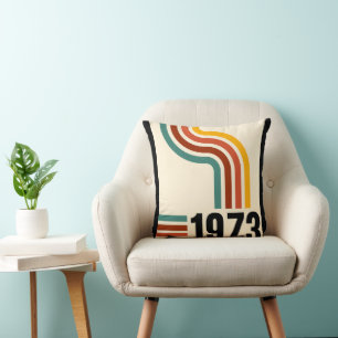 1973 Retro Streifen Vintage Kissen