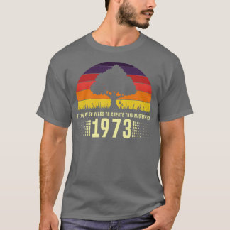 1973 Retro Sunset Masterpiece 50. Geburtstag T-Shirt
