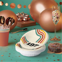 1973 Retro Vintage Poster 50. Geburtstag Pappteller