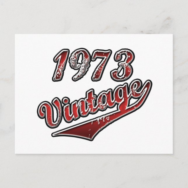 1973 Vintag Postkarte (Vorderseite)