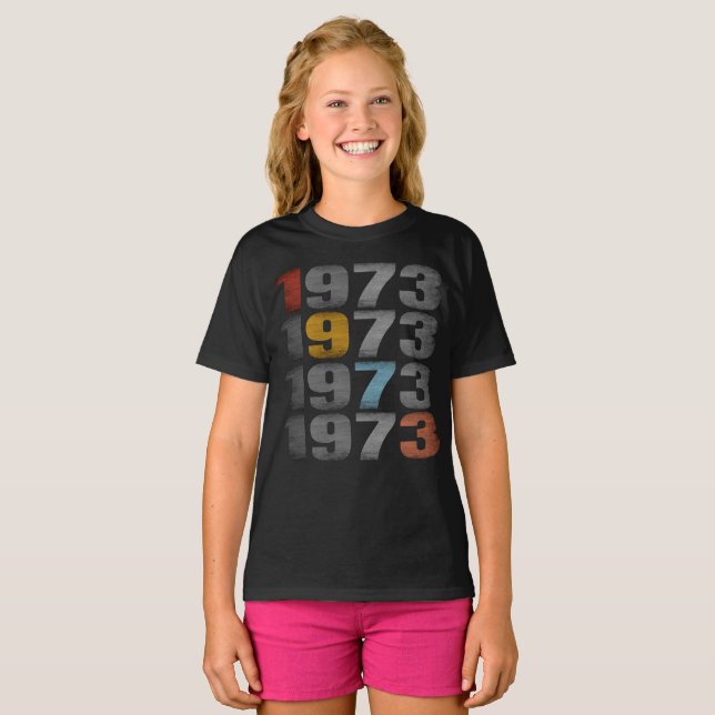 1973 VINTAGES GESCHENK T-Shirt (Vorne ganz)