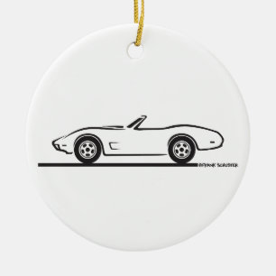 1974 - 1977 Corvette Convertible Keramikornament