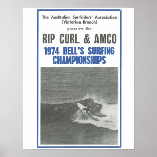 1974 Bells Surfing Championships, Surfwettkämpfe Poster