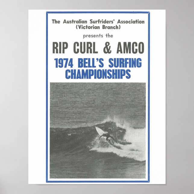 1974 Bells Surfing Championships, Surfwettkämpfe Poster (Vorne)