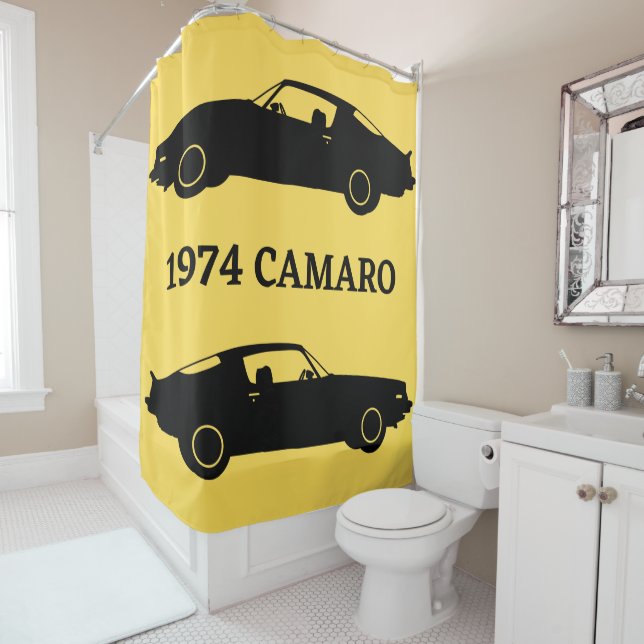 1974 Camaro Muscle Car Shower Vorhang (Beispiel)