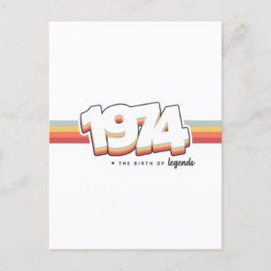 1974 Die Geburt von Legenden Postkarte