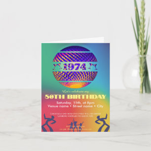 1974 Einladung zur 50. Geburtstagsfeier