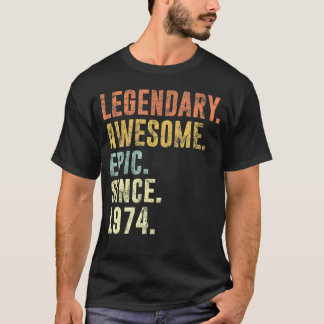 1974 Funny 48th Birthday Idea für 48 Jahre alt T-Shirt