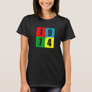 1974 Geboren Retro Vintage 48. Geburtstag T-Shirt