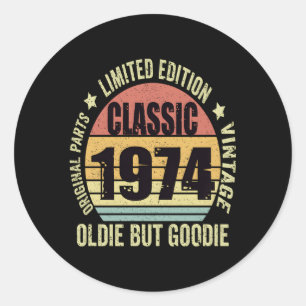 1974 Oldie But Ie 49Th Runder Aufkleber