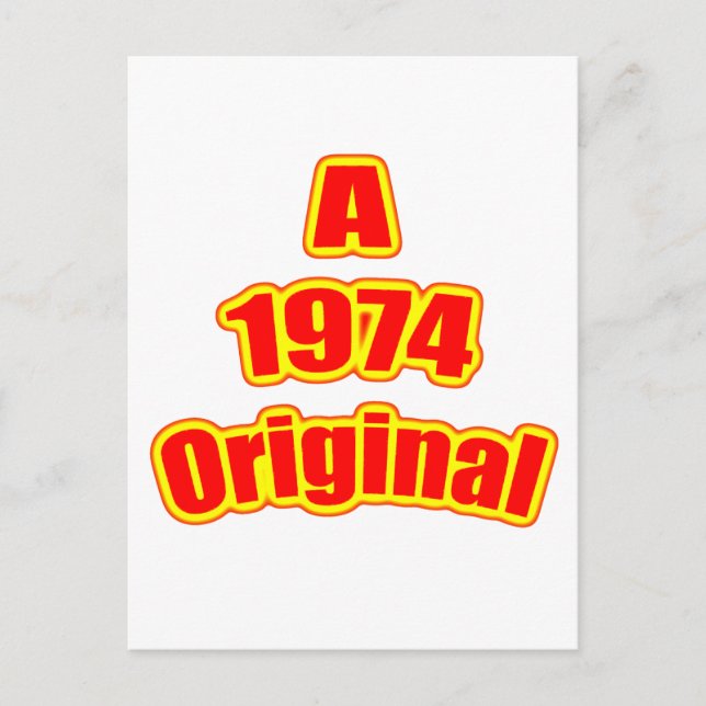 1974 Original Red Postkarte (Vorderseite)