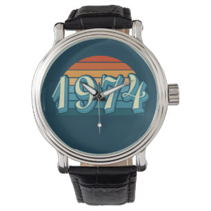 1974 Vintag 50. Geburtstag Armbanduhr