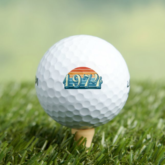 1974 Vintag 50. Geburtstag Golfball (Insitu T-Shirt)