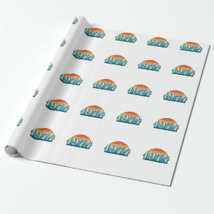 1974 Vintage 50. Geburtstag Geschenkpapier
