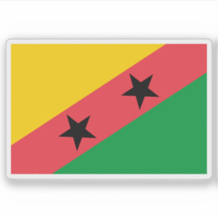 1974 Vorschlag für die Flagge São Tomé und Príncip Aufkleber