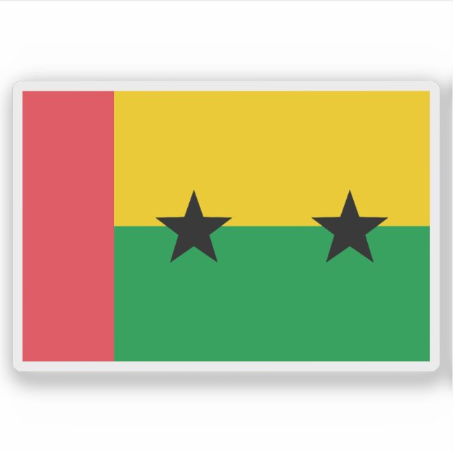 1974 Vorschlag für die Flagge São Tomé und Príncip Aufkleber (Vorderseite)