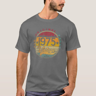 1975 47. Geburtstagsgeschenk 47 Jahre alter Vintag T-Shirt