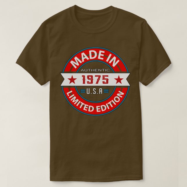 1975 48 Jahr T-Shirt (Design vorne)