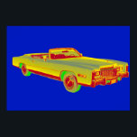 1975 Cadillac Eldorado Convertible Pop Art Poster<br><div class="desc">Vintag 1975 Cadillac Eldorado Convertible Pop Art Image.</div>