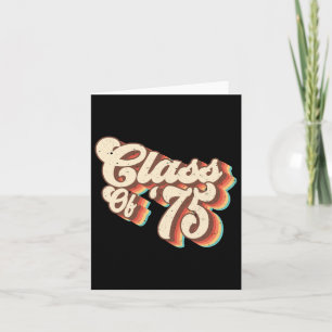 1975 Cl Wiedersehen Retro Cl von 75 Schulabschluss Karte