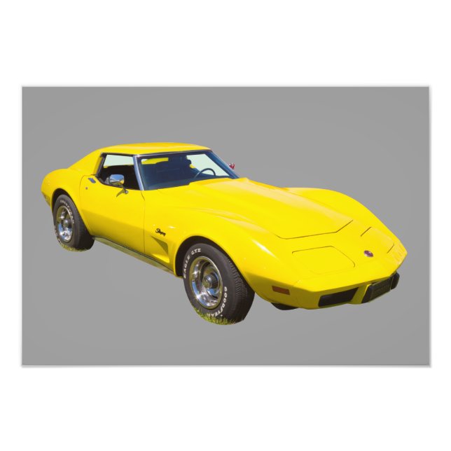 1975 Corvette Stingray Sports Car Fotodruck (Vorne)