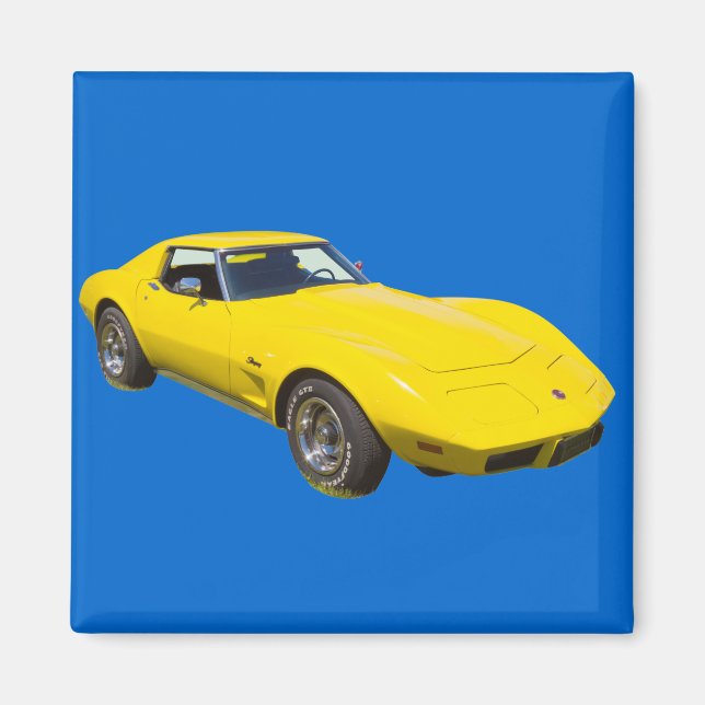 1975 Corvette Stingray Sports Car Magnet (Vorne)
