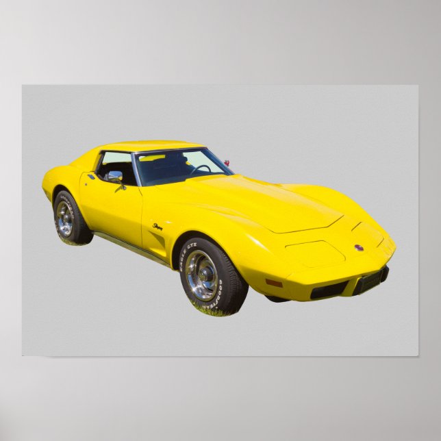 1975 Corvette Stingray Sports Car Poster (Vorne)
