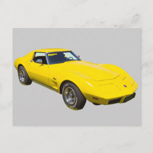 1975 Corvette Stingray Sports Car Postkarte