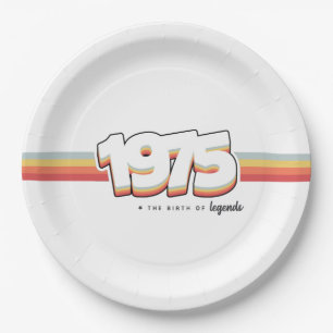 1975 Die Geburt von Legenden Pappteller