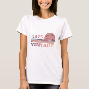 1975 geboren elegantes modernes vintage Geburtstag T-Shirt