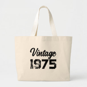 1975 Jahrgang 50. Geburtstag Benutzerdefiniertes Jumbo Stoffbeutel