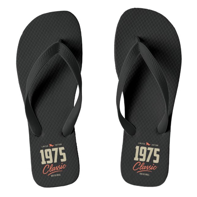 1975 klassisches Geburtstagsgeschenk Flip Flops (Fußbett)