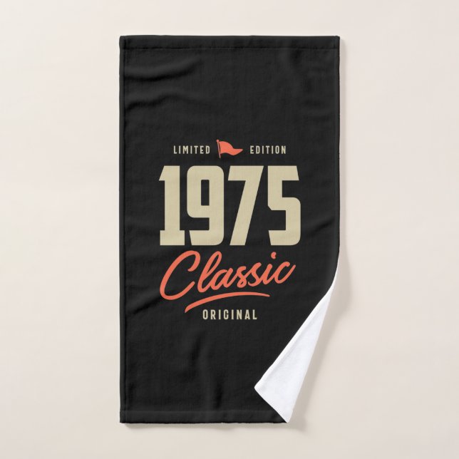 1975 klassisches Geburtstagsgeschenk Handtuch (Handtuch)