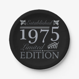 1975 Limited Edition 50. Geburtstag Pappteller